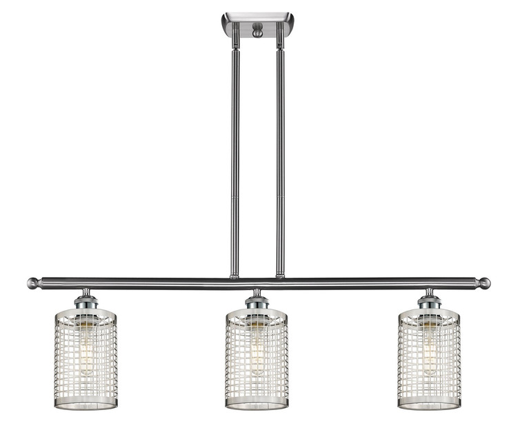 Innovations - 516-3I-SN-M18-SN - LED Pendant - Downtown Urban - Satin Nickel