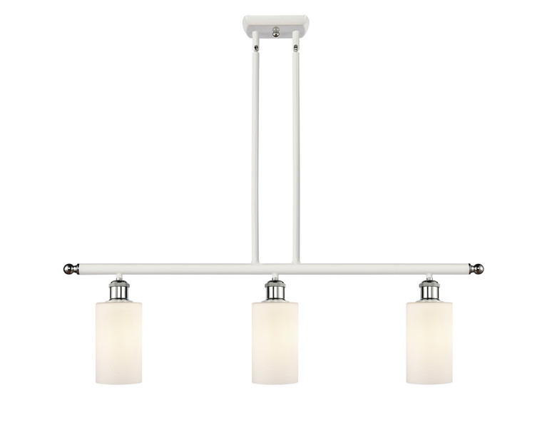 Innovations - 516-3I-WPC-G801 - Three Light Island Pendant - Ballston - White Polished Chrome