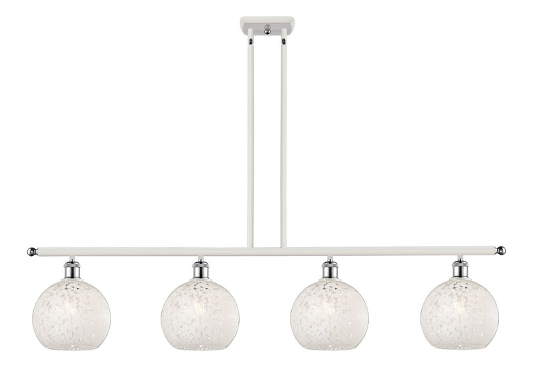 Innovations - 516-4I-WPC-G1216-8WM - LED Island Pendant - Ballston - White Polished Chrome