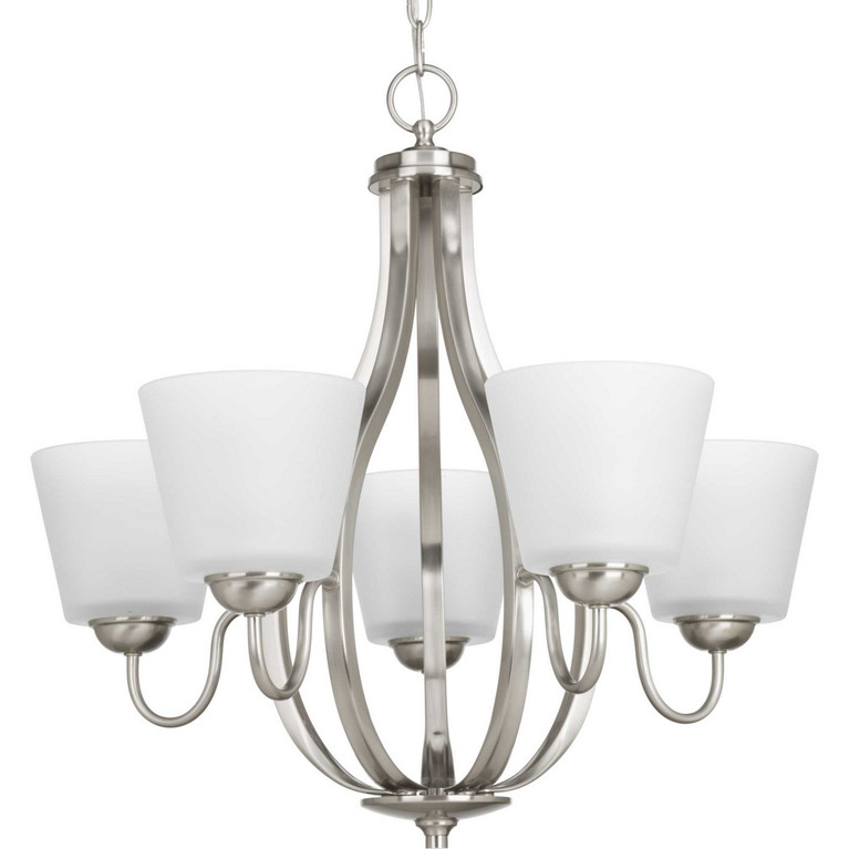 Progress Lighting - P4746-09 - Five Light Chandelier - Arden - Brushed Nickel