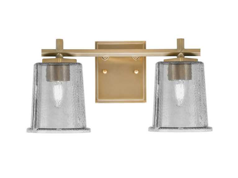 Toltec Lighting - 1212-NAB-5032 - Two Light Bath Bar - Franklin - New Age Brass