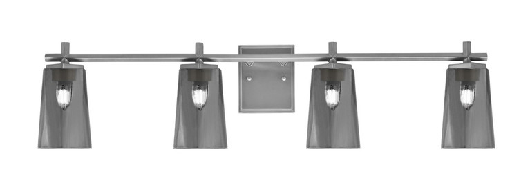 Toltec Lighting - 1214-GP-262 - Four Light Bath Bar - Franklin - Graphite