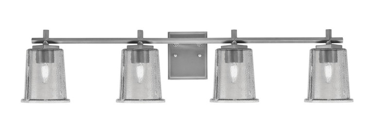 Toltec Lighting - 1214-GP-5032 - Four Light Bath Bar - Franklin - Graphite
