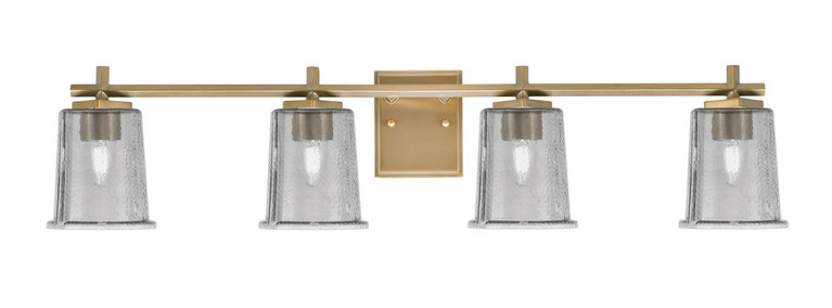 Toltec Lighting - 1214-NAB-5032 - Four Light Bath Bar - Franklin - New Age Brass