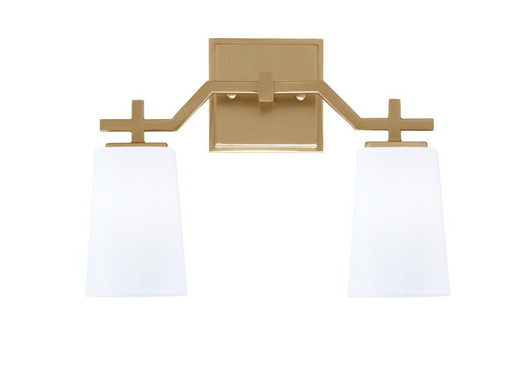 Toltec Lighting - 2312-NAB-261 - Two Light Bath Bar - Corbin - New Age Brass