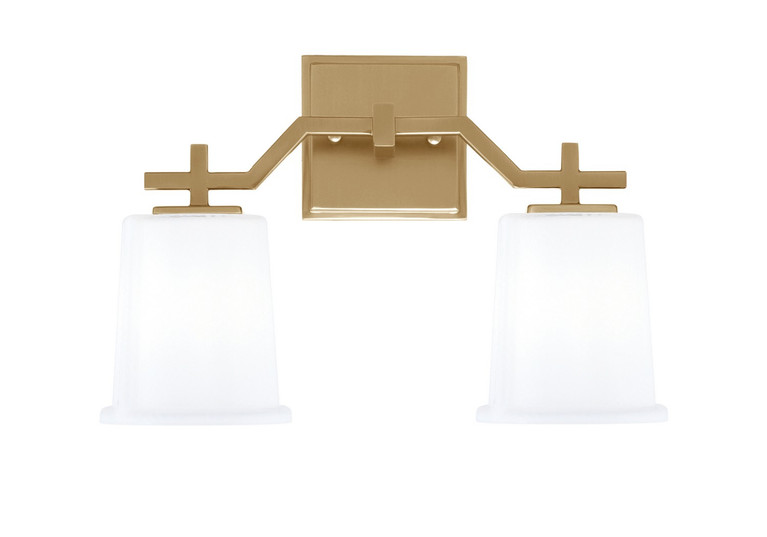 Toltec Lighting - 2312-NAB-5031 - Two Light Bath Bar - Corbin - New Age Brass