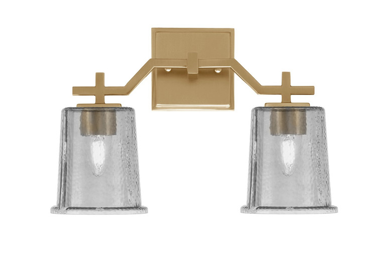 Toltec Lighting - 2312-NAB-5032 - Two Light Bath Bar - Corbin - New Age Brass
