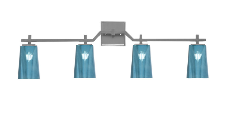 Toltec Lighting - 2314-GP-265 - Four Light Bath Bar - Corbin - Graphite