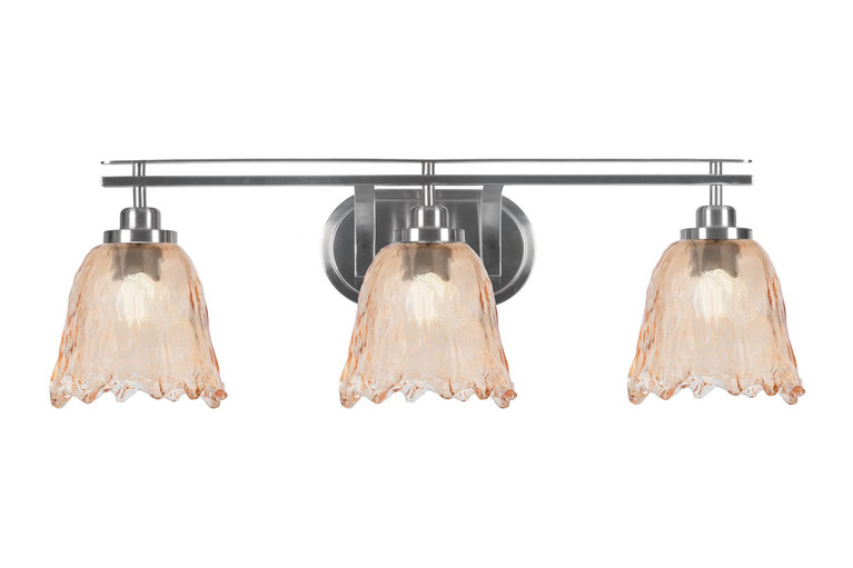 Toltec Lighting - 2613-BN-4233 - Three Light Bath Bar - Odyssey - Brushed Nickel