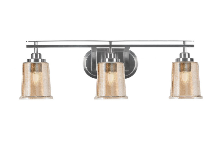Toltec Lighting - 2613-BN-5033 - Three Light Bath Bar - Odyssey - Brushed Nickel