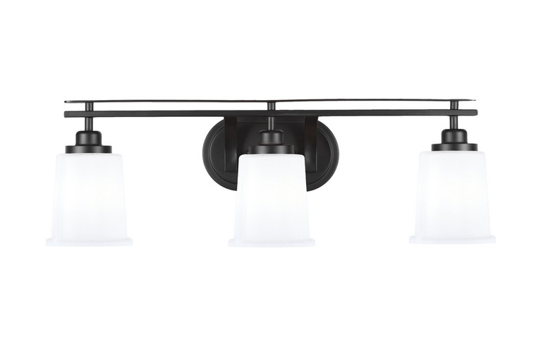 Toltec Lighting - 2613-MB-5031 - Three Light Bath Bar - Odyssey - Matte Black