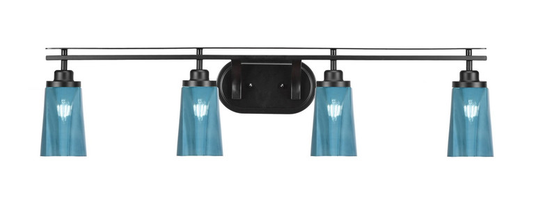 Toltec Lighting - 2614-MB-265 - Four Light Bath Bar - Odyssey - Matte Black