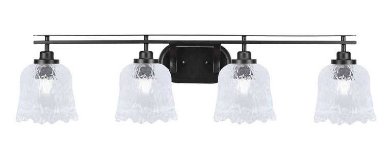 Toltec Lighting - 2614-MB-4230 - Four Light Bath Bar - Odyssey - Matte Black