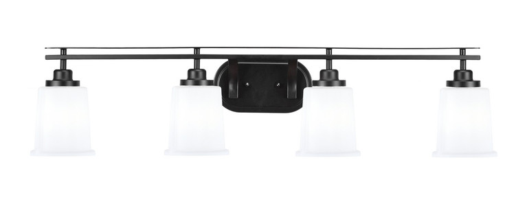 Toltec Lighting - 2614-MB-5031 - Four Light Bath Bar - Odyssey - Matte Black