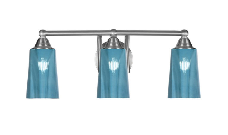 Toltec Lighting - 3423-BN-265 - Three Light Bath Bar - Paramount - Brushed Nickel