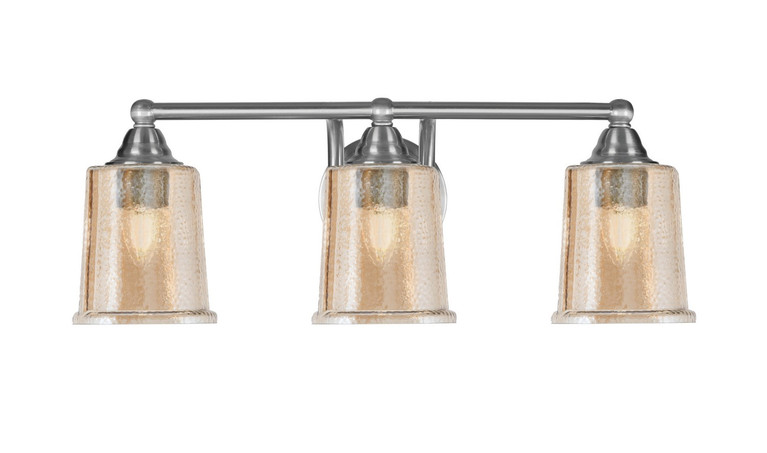 Toltec Lighting - 3423-BN-5033 - Three Light Bath Bar - Paramount - Brushed Nickel
