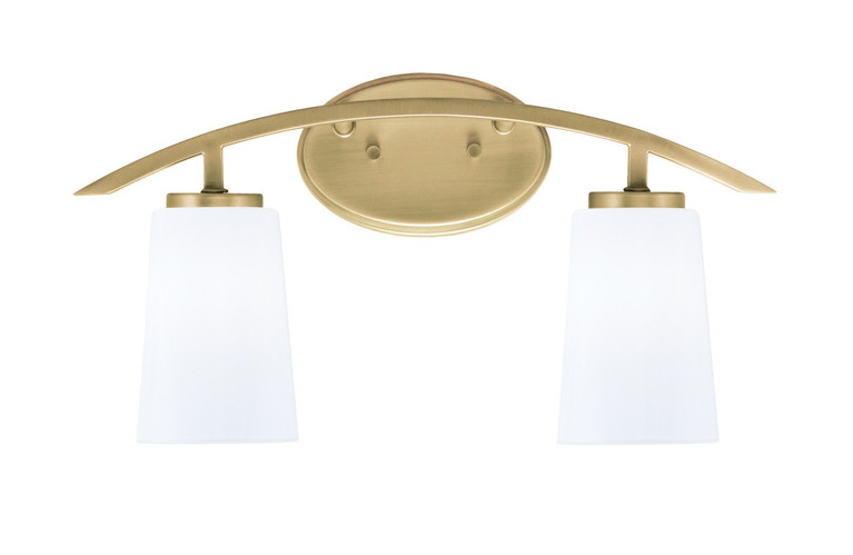Toltec Lighting - 3722-NAB-261 - Two Light Bath Bar - Kurve - New Age Brass