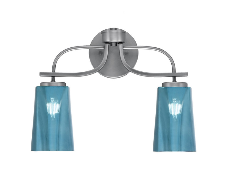 Toltec Lighting - 3912-GP-265 - Two Light Bath Bar - Cavella - Graphite