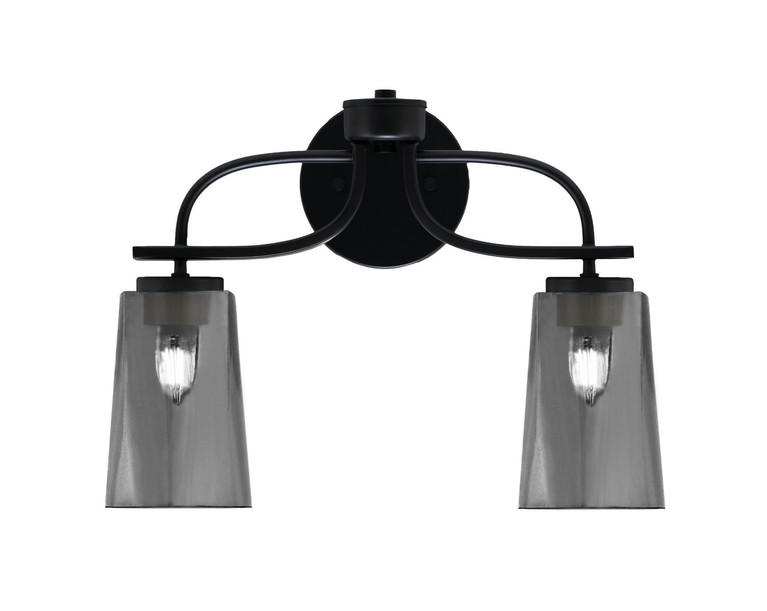 Toltec Lighting - 3912-MB-262 - Two Light Bath Bar - Cavella - Matte Black
