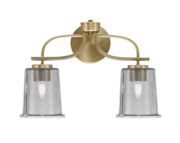 Toltec Lighting - 3912-NAB-5032 - Two Light Bath Bar - Cavella - New Age Brass