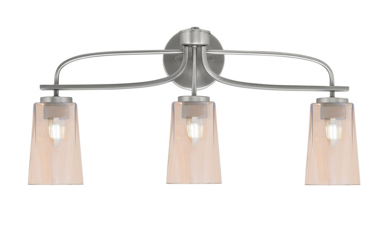 Toltec Lighting - 3913-GP-263 - Three Light Bath Bar - Cavella - Graphite