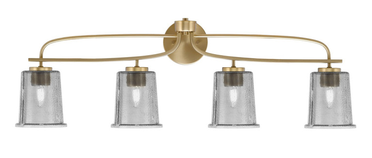 Toltec Lighting - 3914-NAB-5032 - Four Light Bath Bar - Cavella - New Age Brass