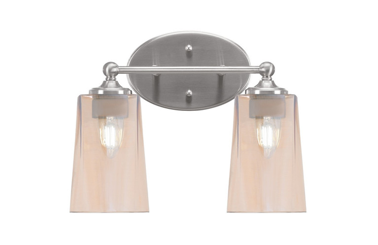 Toltec Lighting - 5912-BN-263 - Two Light Bath Bar - Capri - Brushed Nickel