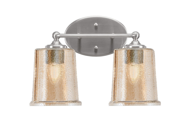 Toltec Lighting - 5912-BN-5033 - Two Light Bath Bar - Capri - Brushed Nickel
