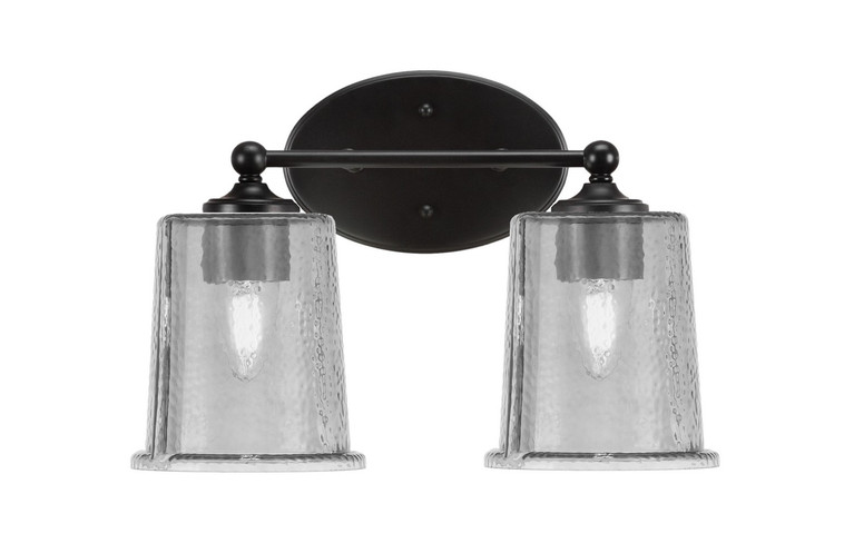 Toltec Lighting - 5912-MB-5032 - Two Light Bath Bar - Capri - Matte Black