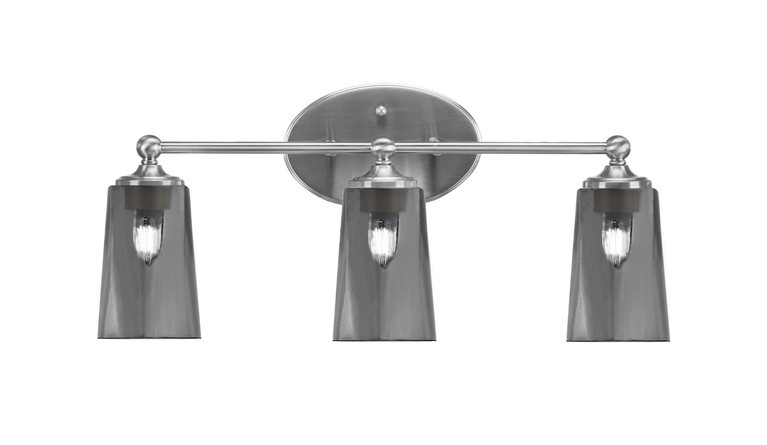 Toltec Lighting - 5913-BN-262 - Three Light Bath Bar - Capri - Brushed Nickel