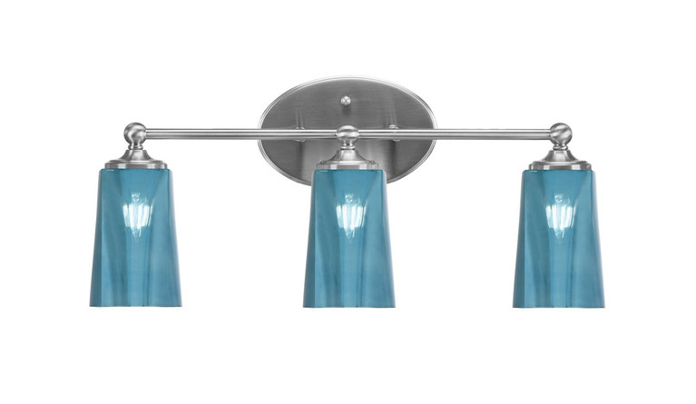 Toltec Lighting - 5913-BN-265 - Three Light Bath Bar - Capri - Brushed Nickel