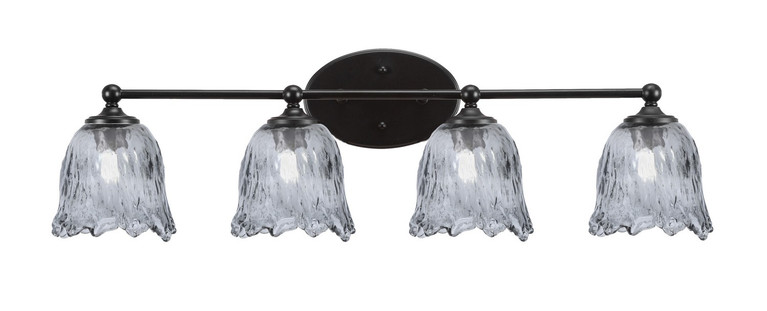 Toltec Lighting - 5914-MB-4232 - Four Light Bath Bar - Capri - Matte Black