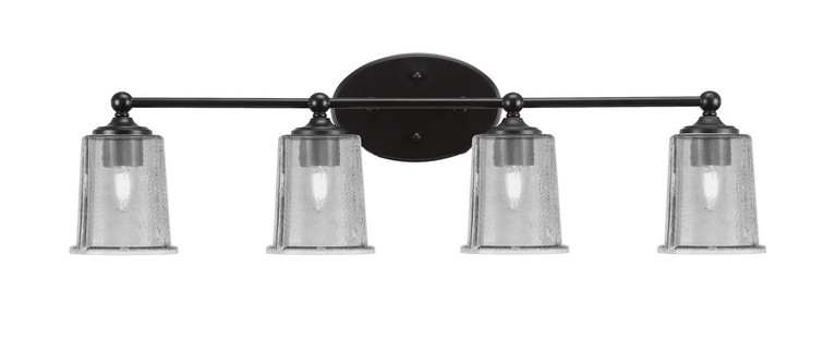 Toltec Lighting - 5914-MB-5032 - Four Light Bath Bar - Capri - Matte Black
