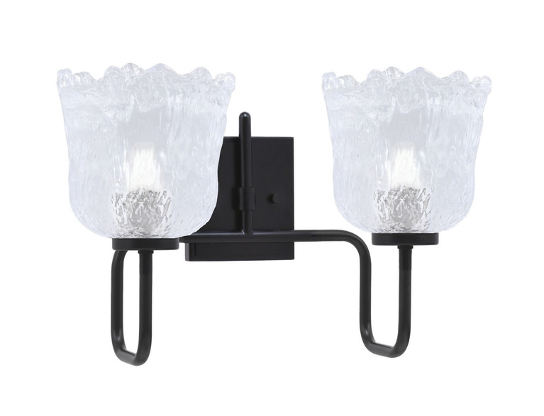 Toltec Lighting - 6222-MB-4230 - Two Light Bath Bar - Sandia - Matte Black
