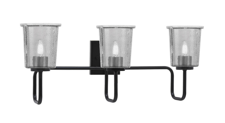 Toltec Lighting - 6223-MB-5032 - Three Light Bath Bar - Sandia - Matte Black
