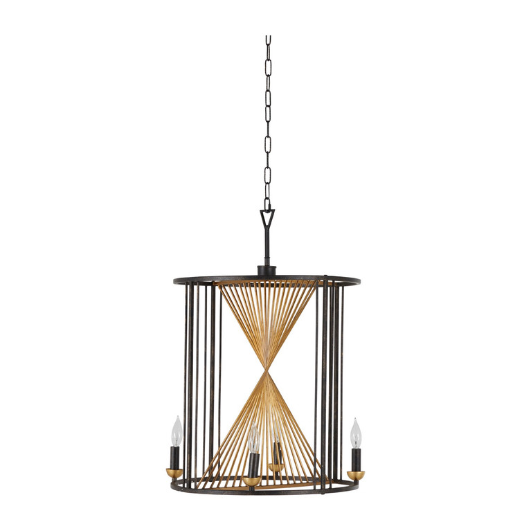 Gabby - SCH-169055 - Four Light Chandelier - Elliot - Vintage Gold|Antique Bronze