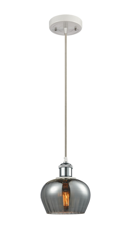 Innovations - 516-1P-WPC-G93 - One Light Mini Pendant - Ballston - White Polished Chrome