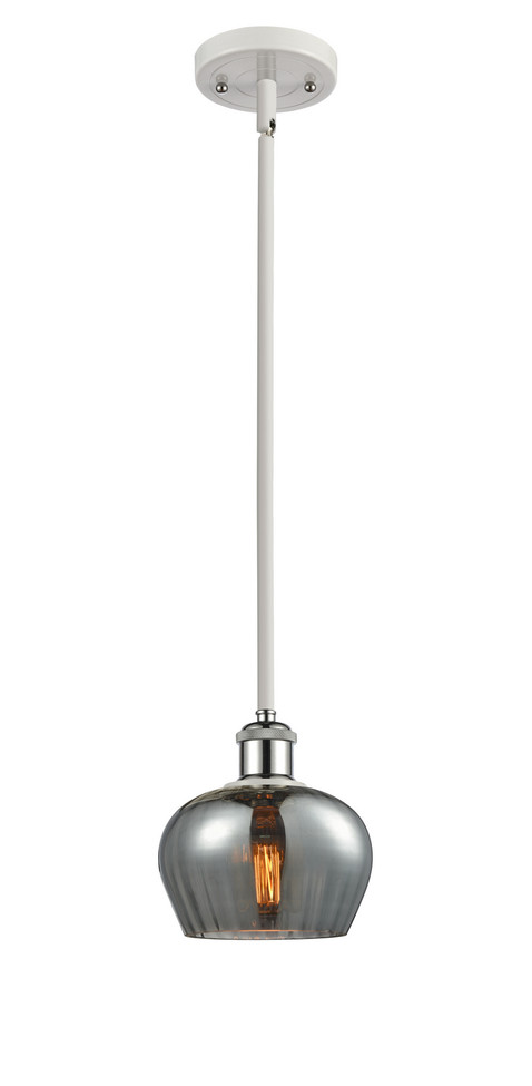 Innovations - 516-1S-WPC-G93 - One Light Mini Pendant - Ballston - White Polished Chrome