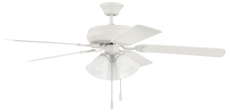 Craftmade - DCF52W5C3W - 52 Ceiling Fan - Decorator's Choice 3 Light Kit - Matte White