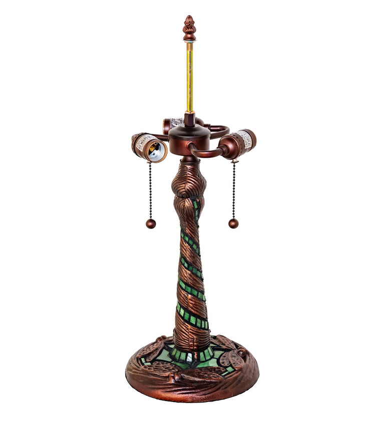 Meyda Tiffany - 16272 - Three Light Table Base - Twisted Fly - Mahogany Bronze