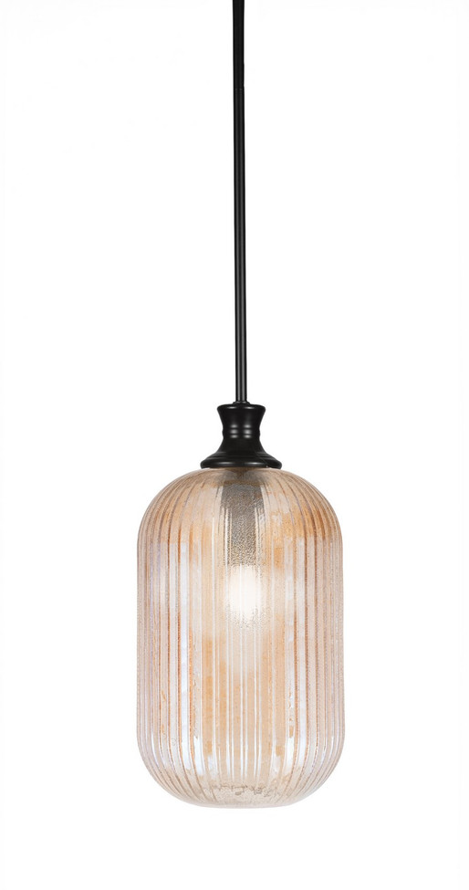 Toltec Lighting - 74-MB-4603 - One Light Pendant - Stem - Matte Black