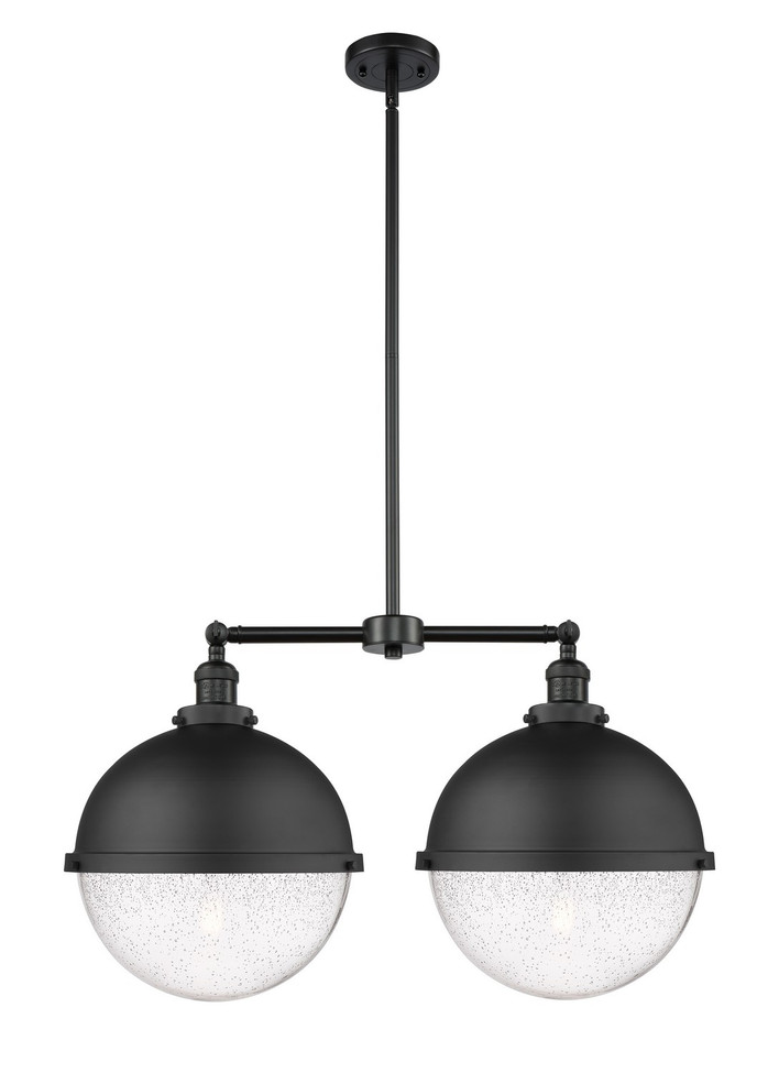 Innovations - 209-BK-HFS-124-BK-LED - LED Island Pendant - Franklin Restoration - Matte Black