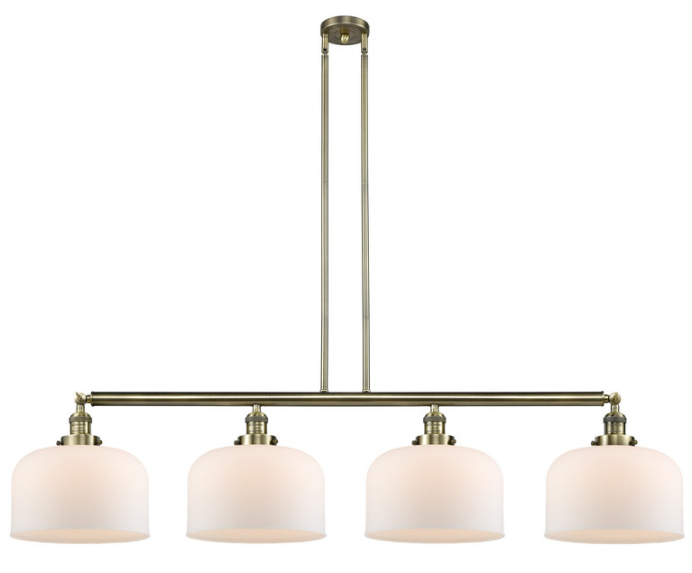 Innovations - 214-AB-G71-L - Four Light Island Pendant - Franklin Restoration - Antique Brass