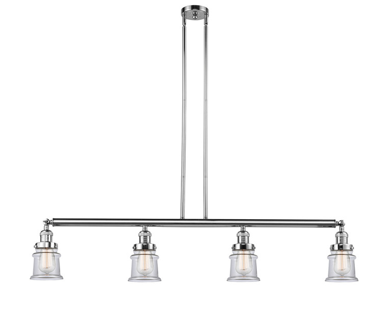 Innovations - 214-PC-G182S - Four Light Island Pendant - Franklin Restoration - Polished Chrome