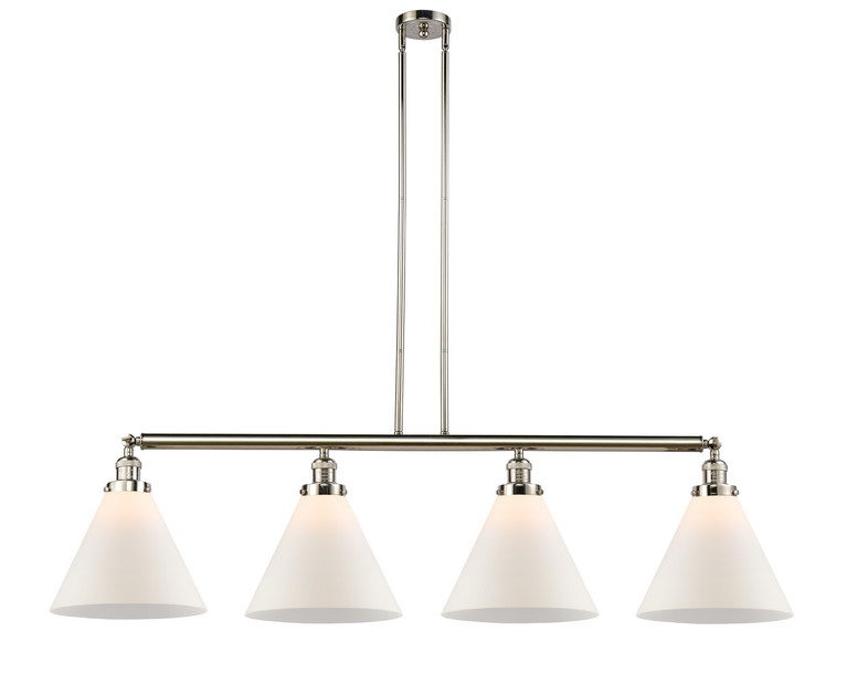 Innovations - 214-PN-G41-L - Four Light Island Pendant - Franklin Restoration - Polished Nickel