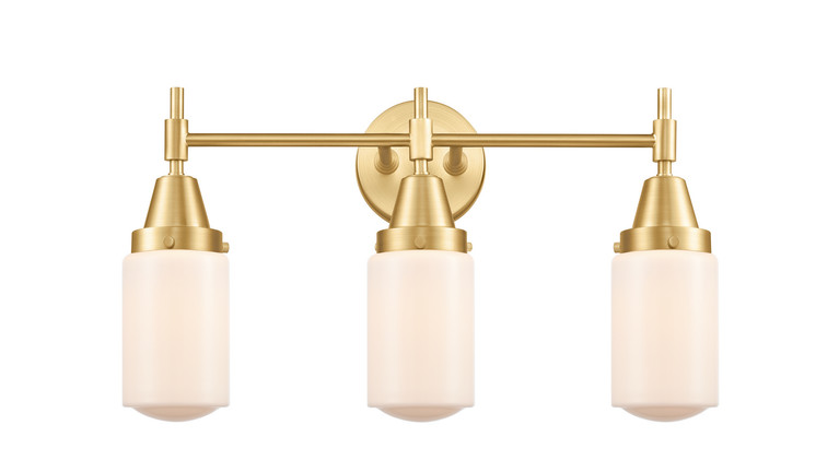 Innovations - 447-3W-SG-G311 - Three Light Bath Vanity - Caden - Satin Gold