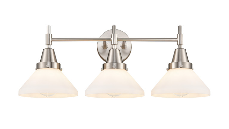 Innovations - 447-3W-SN-W-LED - LED Bath Vanity - Caden - Satin Nickel
