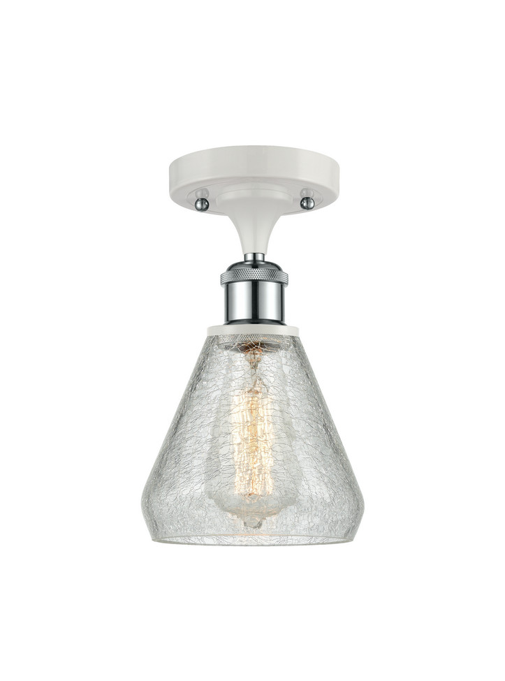 Innovations - 516-1C-WPC-G275-LED - LED Semi-Flush Mount - Ballston - White Polished Chrome