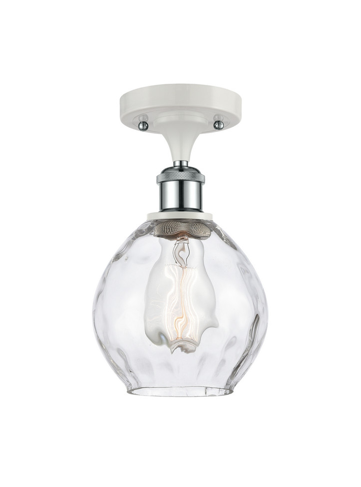 Innovations - 516-1C-WPC-G362 - One Light Semi-Flush Mount - Ballston - White Polished Chrome