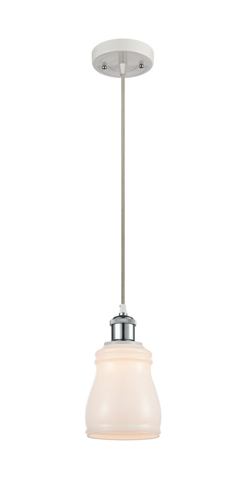 Innovations - 516-1P-WPC-G391-LED - LED Mini Pendant - Ballston - White Polished Chrome